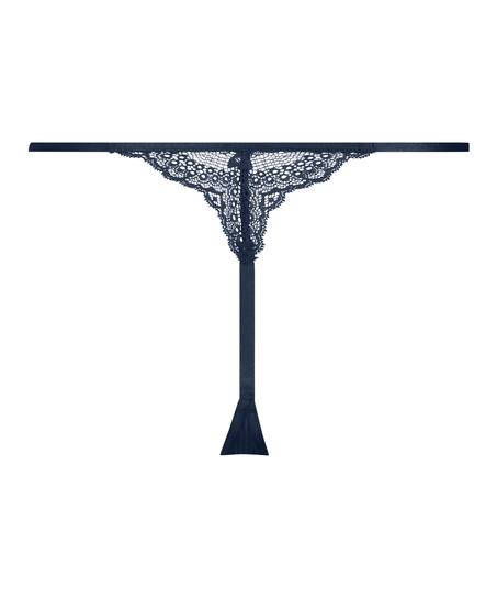 String mit hohem Beinausschnitt Kaiden, Blau