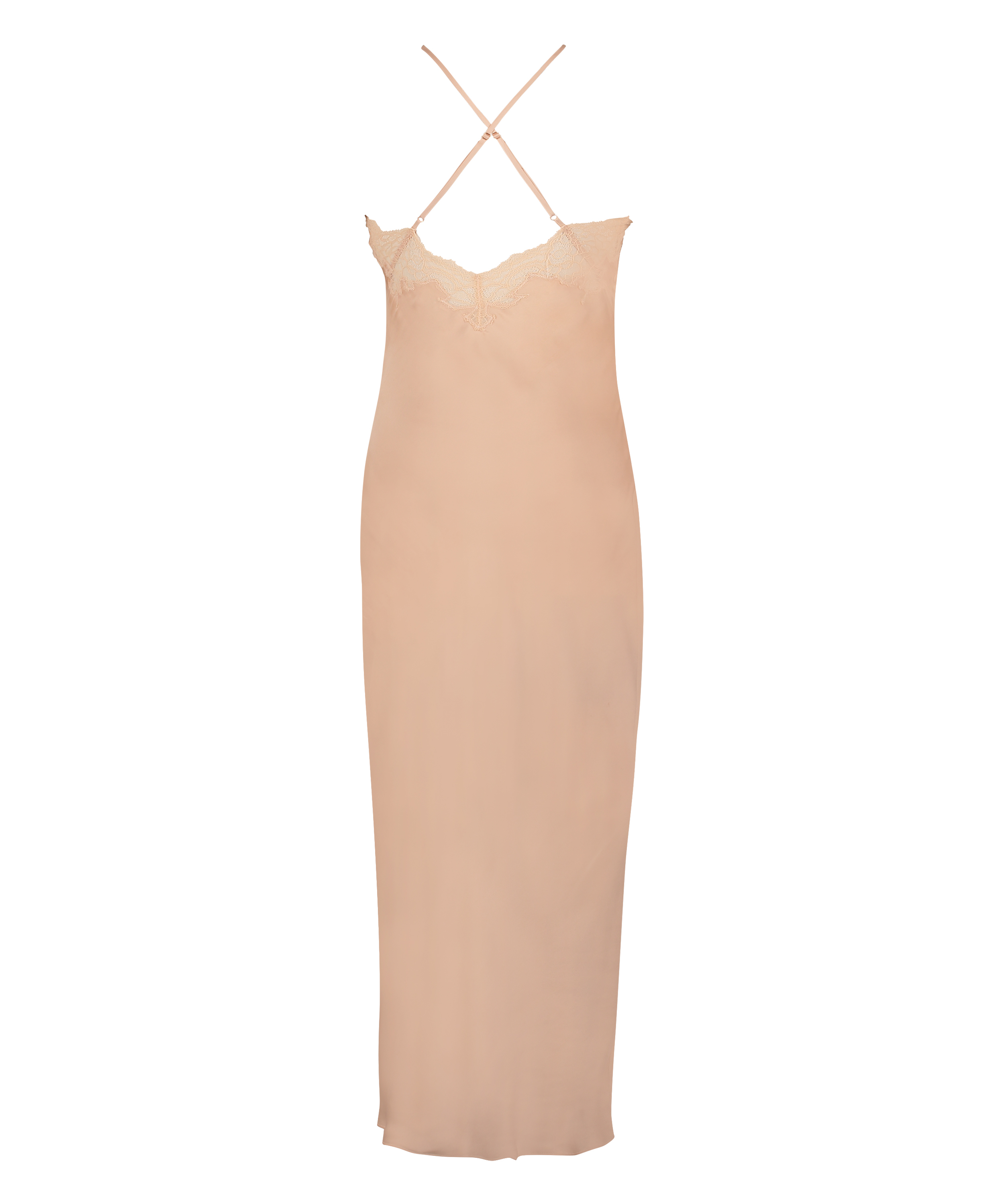 Slipdress Satin, Beige, main