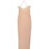 Slipdress Satin, Beige