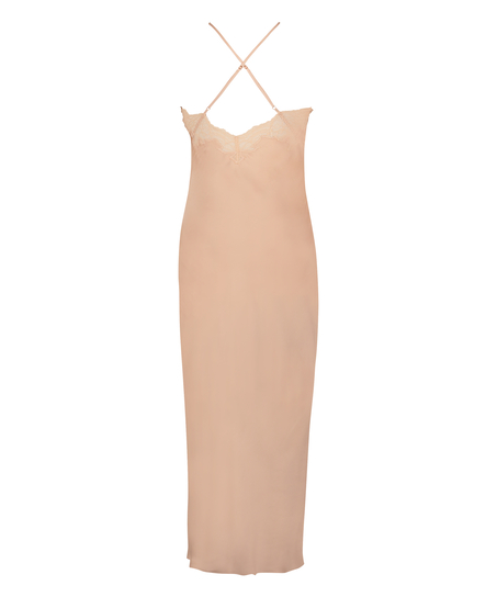 Slipdress Satin, Beige