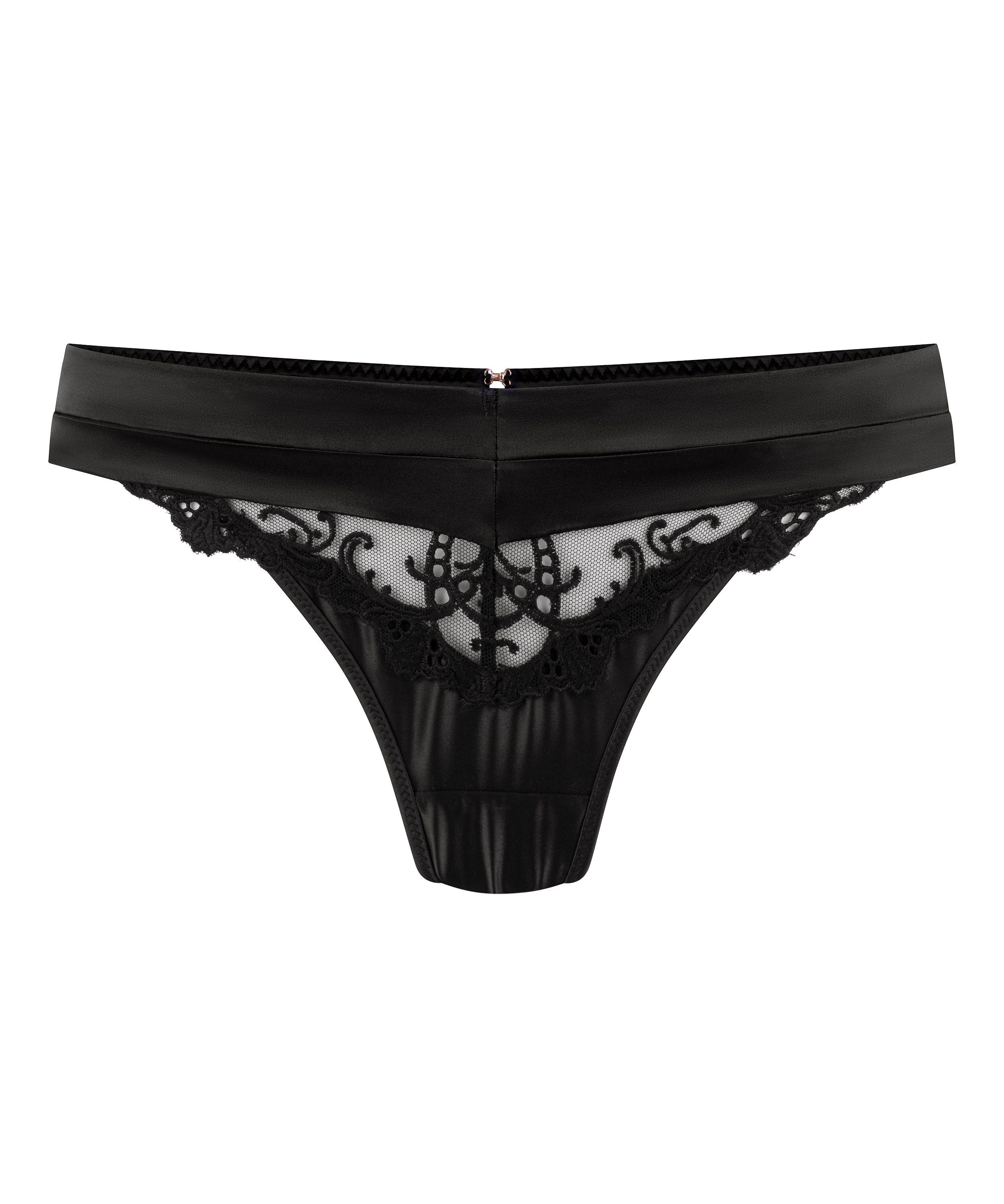 String mit hohem Beinausschnitt Sveta, Schwarz, main