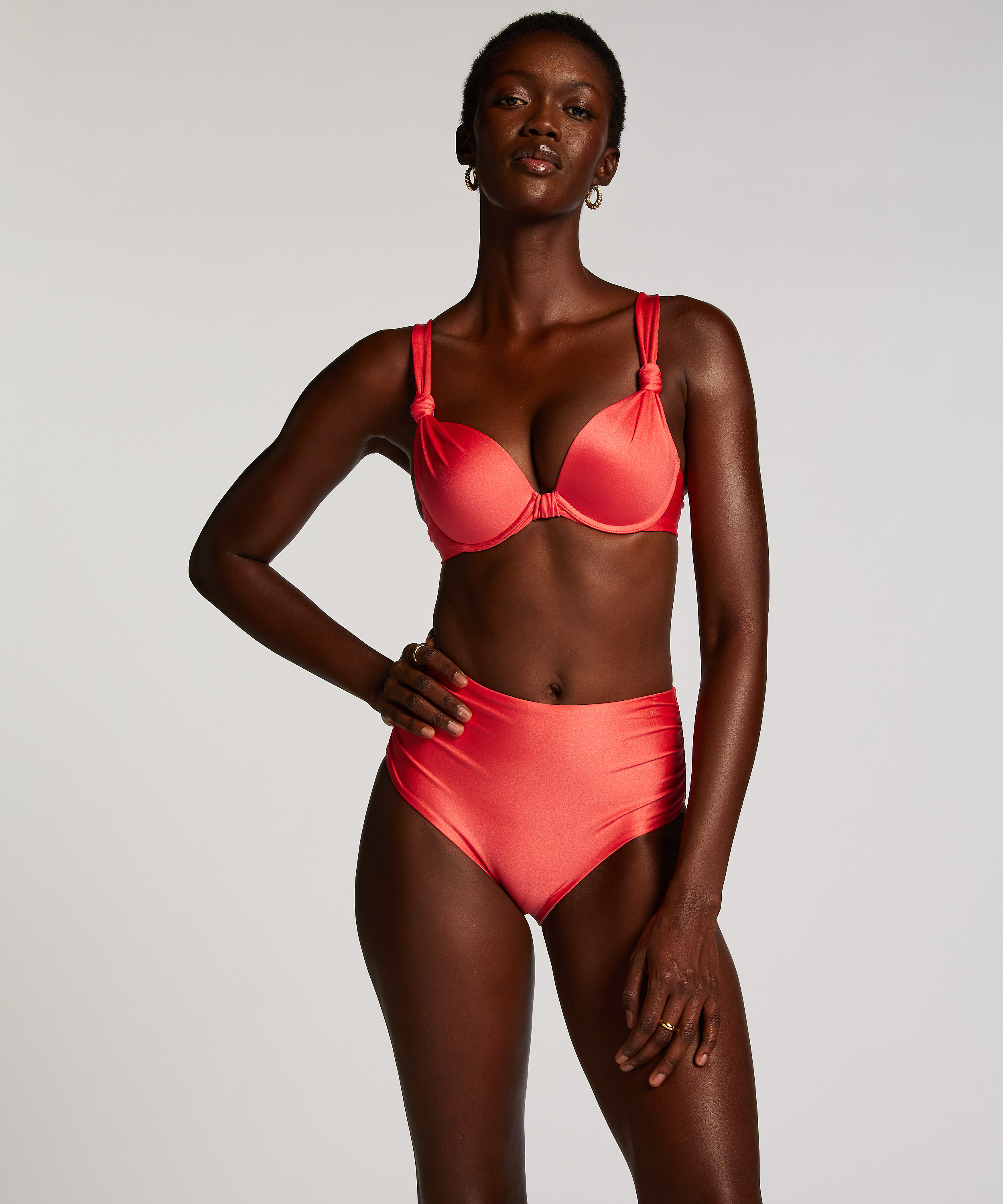 Haut de bikini push-up Luxe Taille A - E, Rouge, main