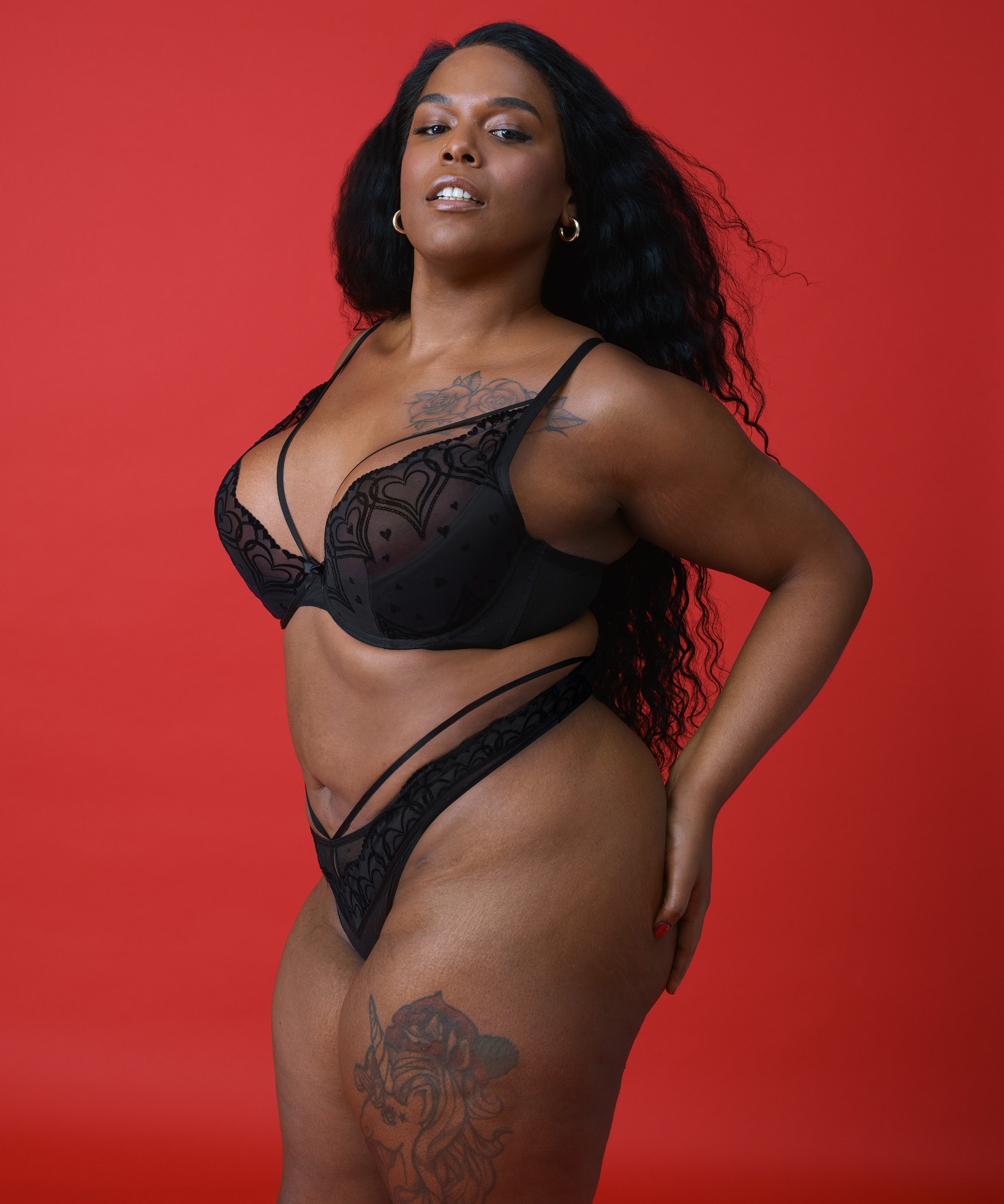 Unwattierter Bügel-BH Pippa, Schwarz, main