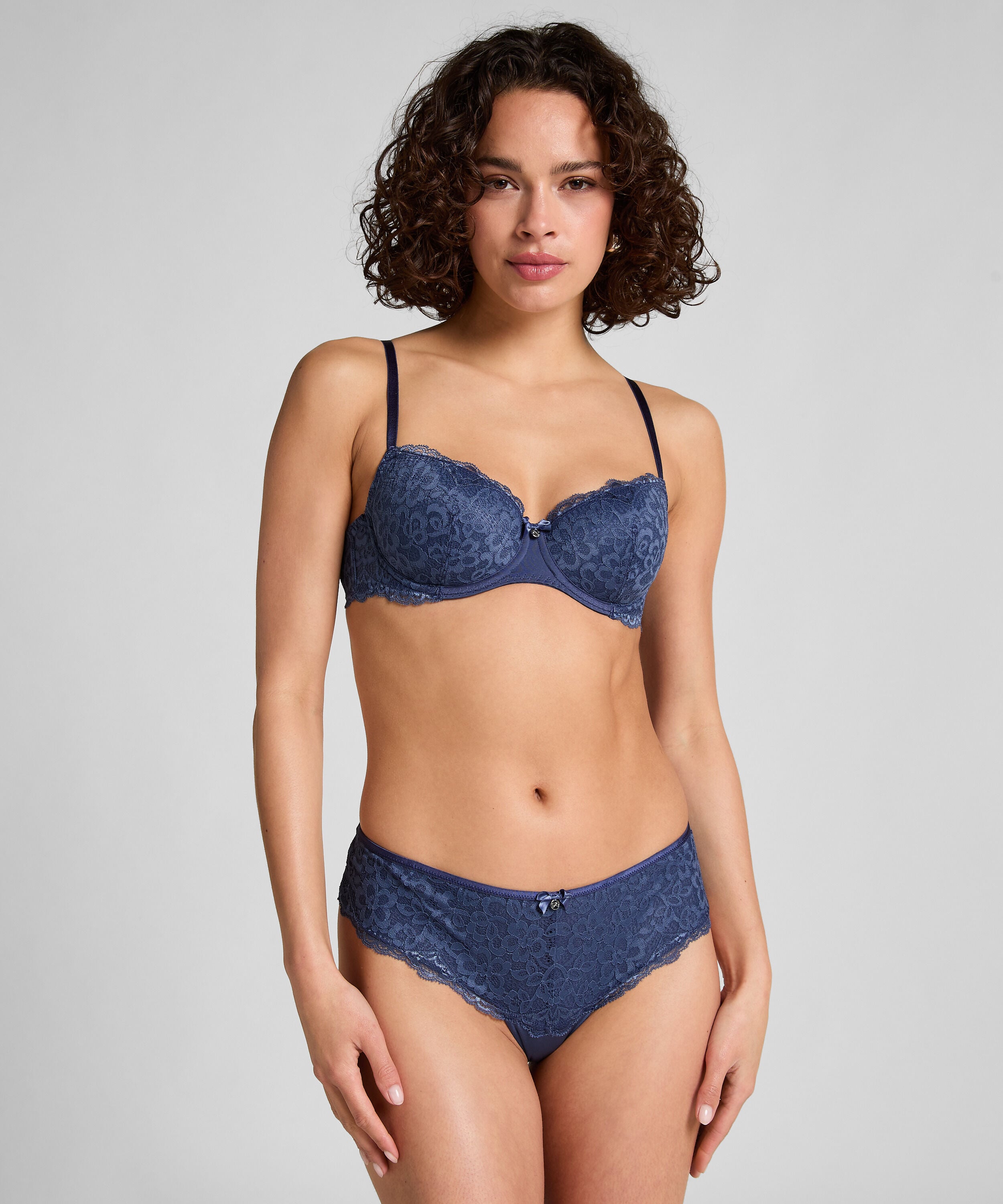 Slip brésilien Marine, Bleu
