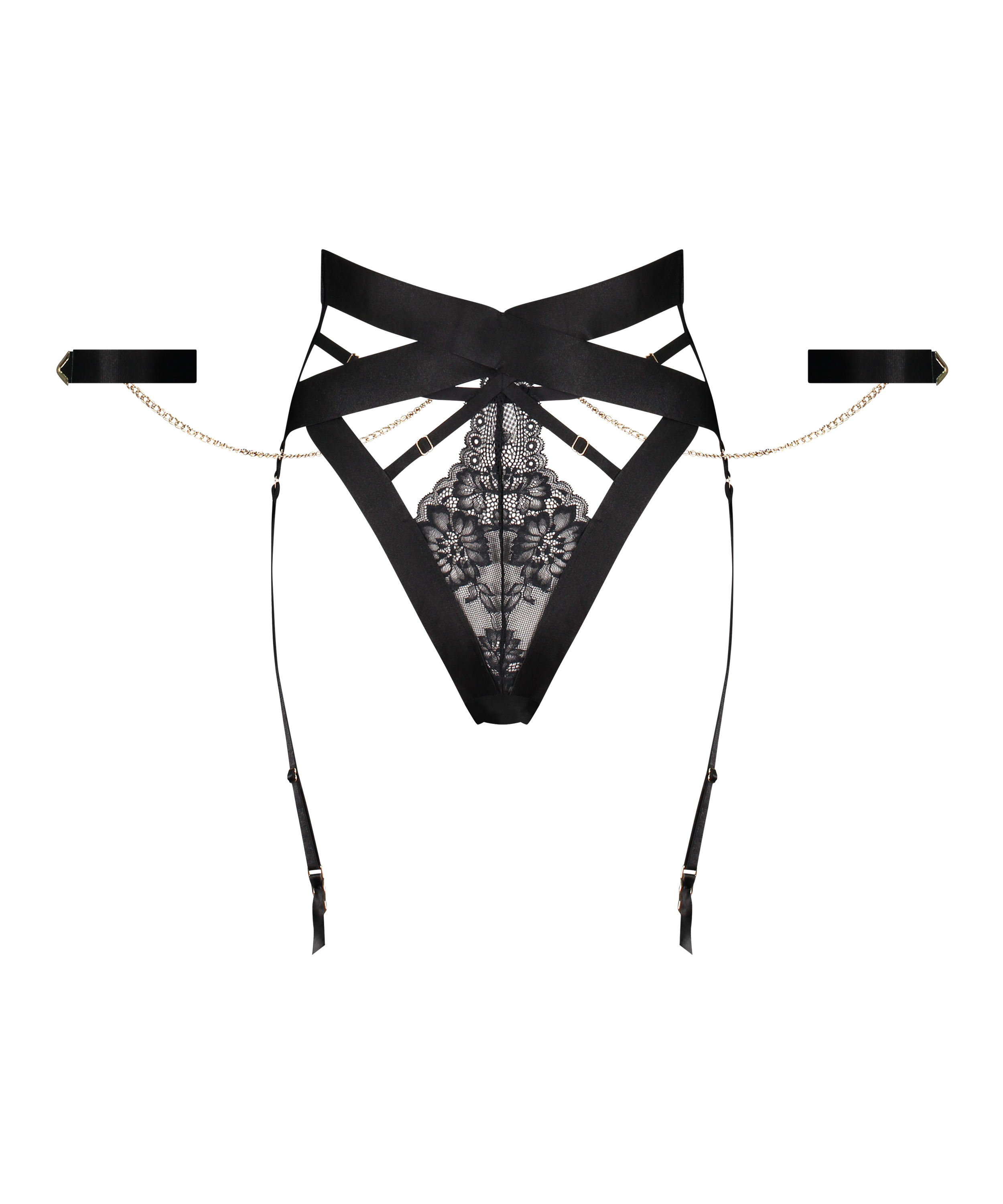 Slip br&eacute;silien Clementine, Noir, main