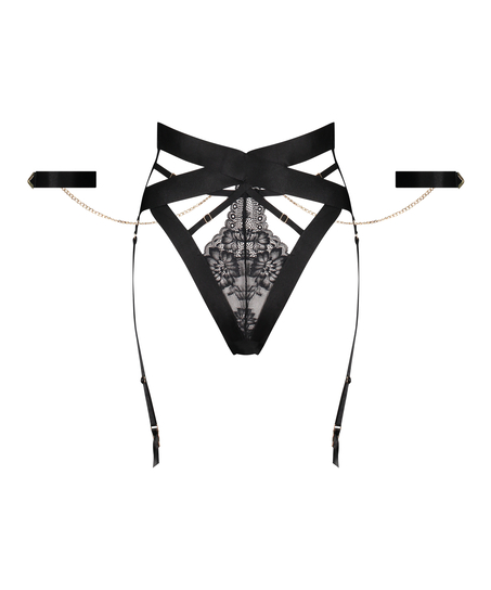 Slip br&eacute;silien Clementine, Noir