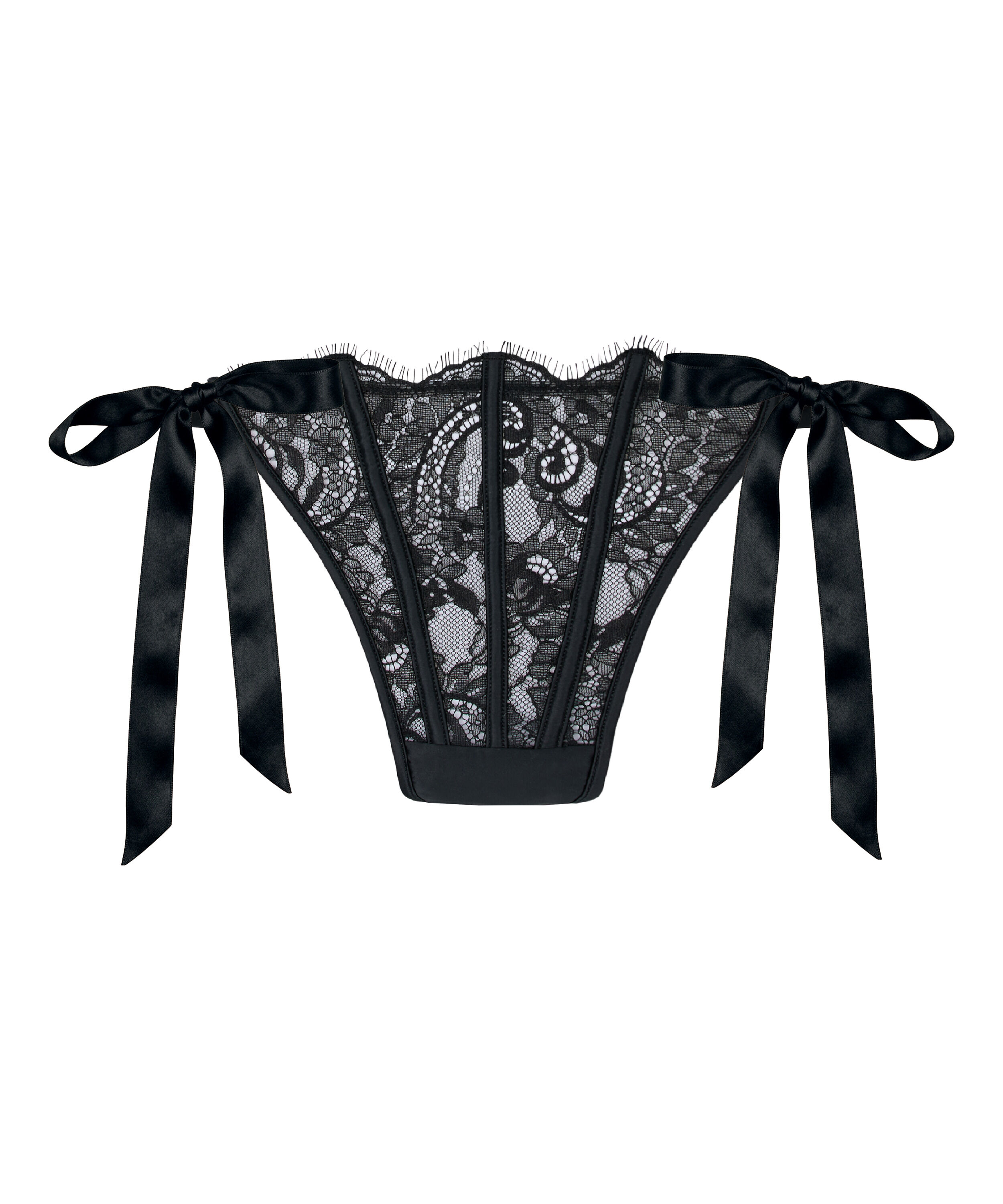 String échancré Sylvia, Noir