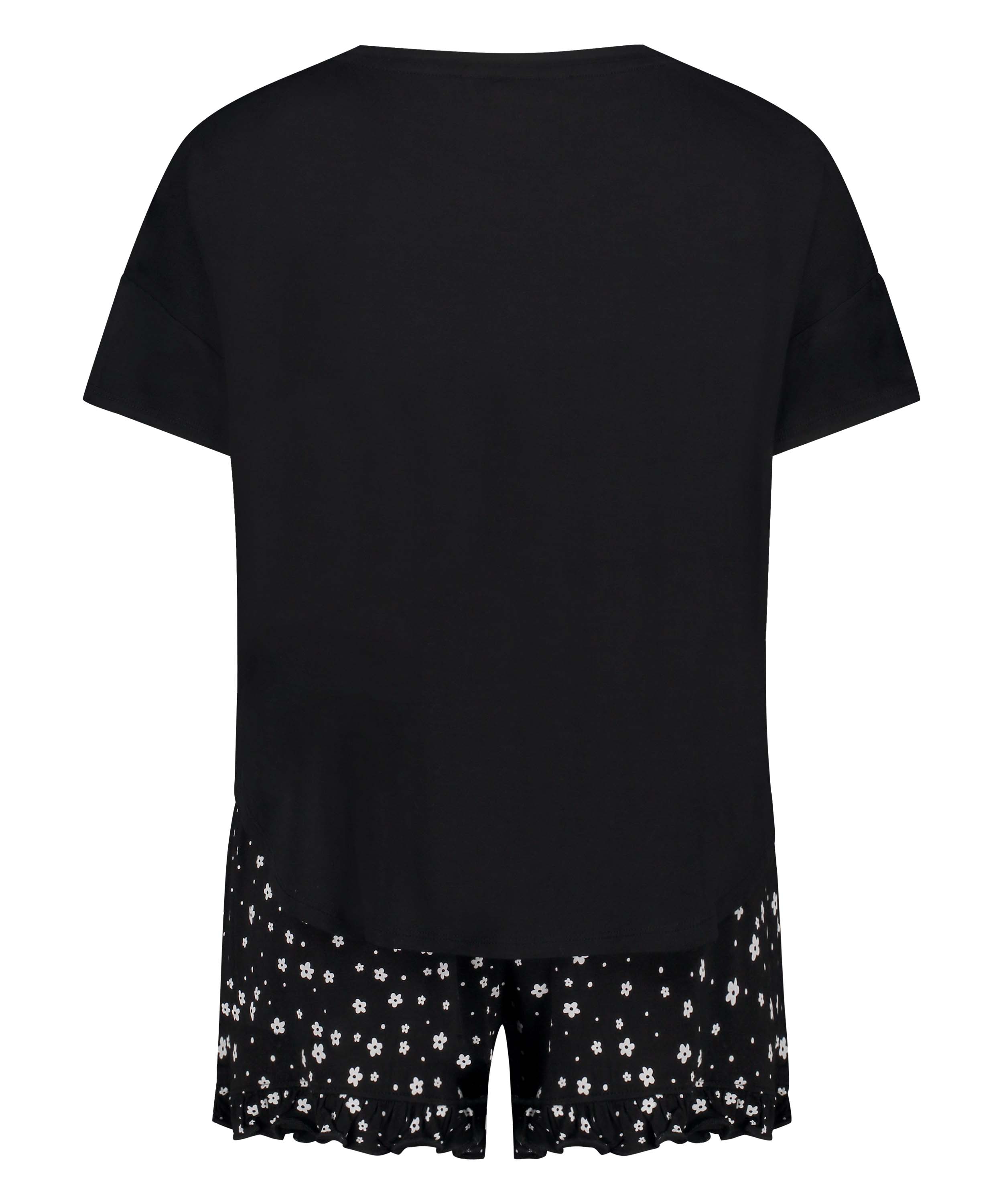 Kurzes Pyjamaset, Schwarz, main