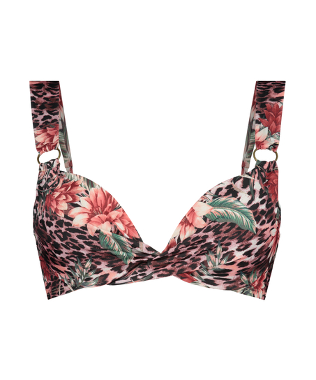 Push-up Bikini-Top Animalia Rose, Braun