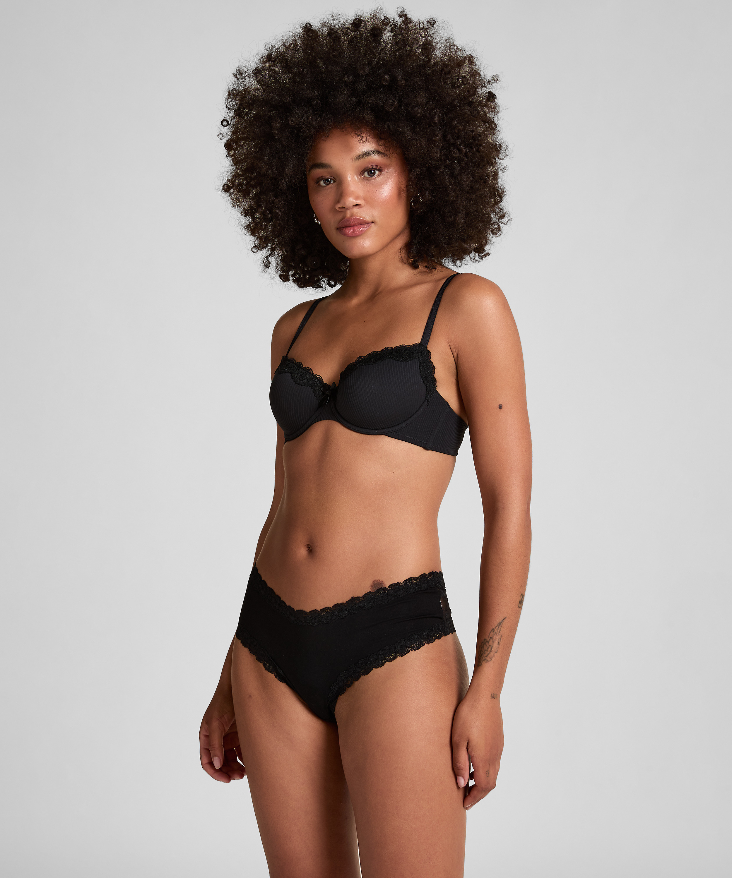 Doppelpack vorgeformter Bügel-BH Lola, Schwarz, main