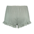 Shorts Velours Ruffle, grün