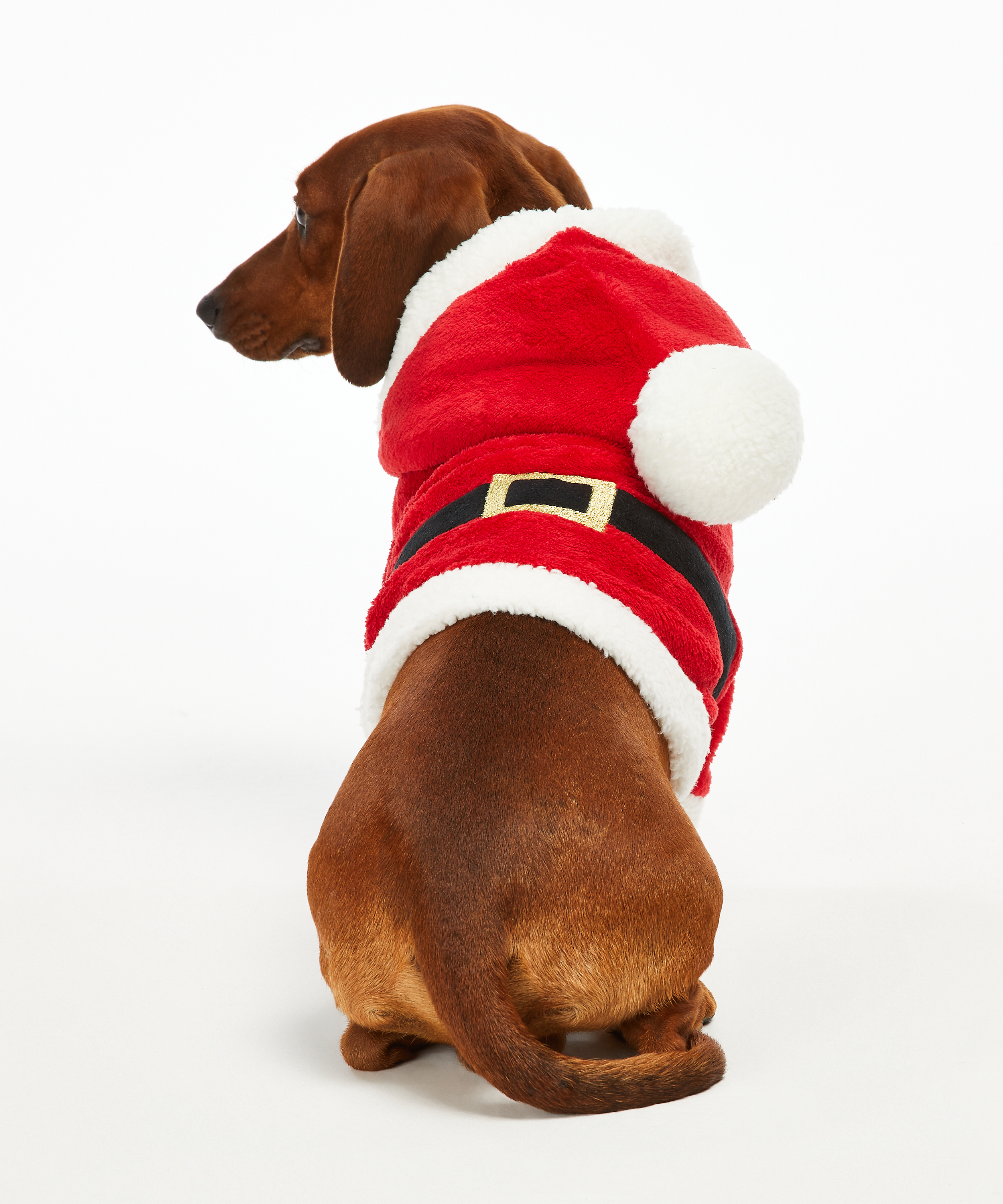 Fleece Hunde-Onesie, Rot, main