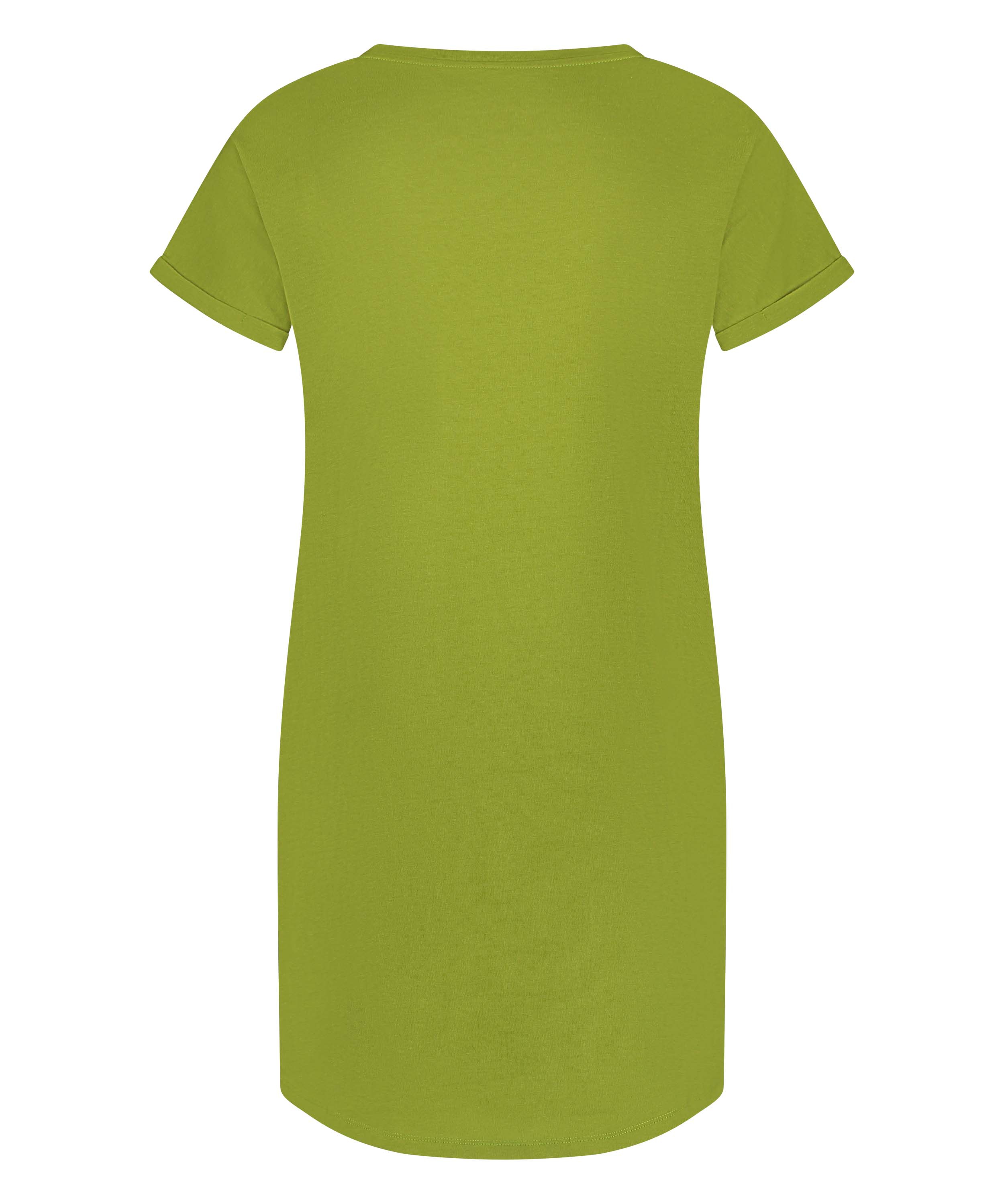 Chemise de nuit col rond, Vert, main