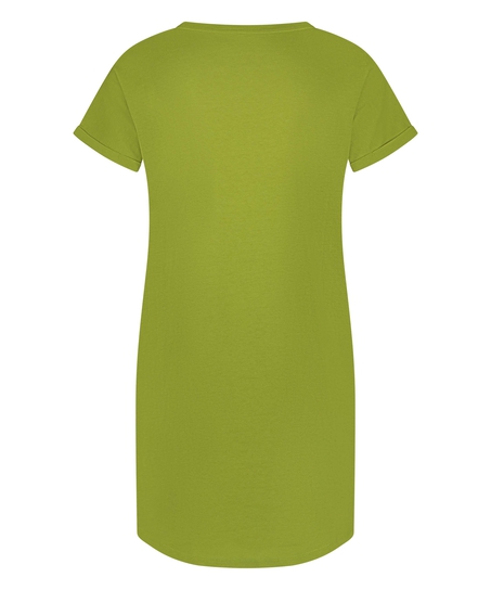 Chemise de nuit col rond, Vert