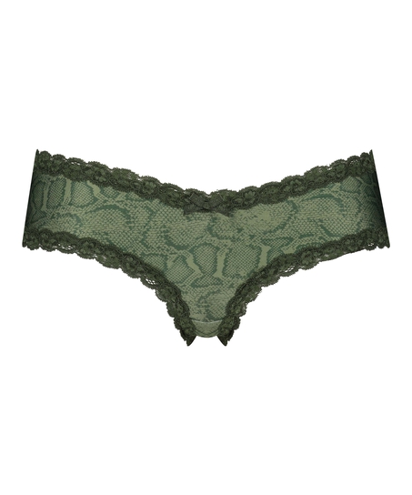 Slip brésilien V-shape mesh, Vert