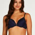 Soutien-gorge à armatures préformé push-up Marine, Bleu