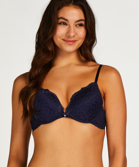 Soutien-gorge à armatures préformé push-up Marine, Bleu