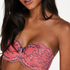Soutien-gorge à armatures préformé sans bretelles Roberta, Rose