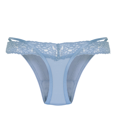 Extra niedriger V-String Elliena, Blau