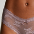 Brazilian V-shape Floral Mesh, Lila
