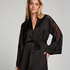 Kimono Satin Donna Sparkle, Noir