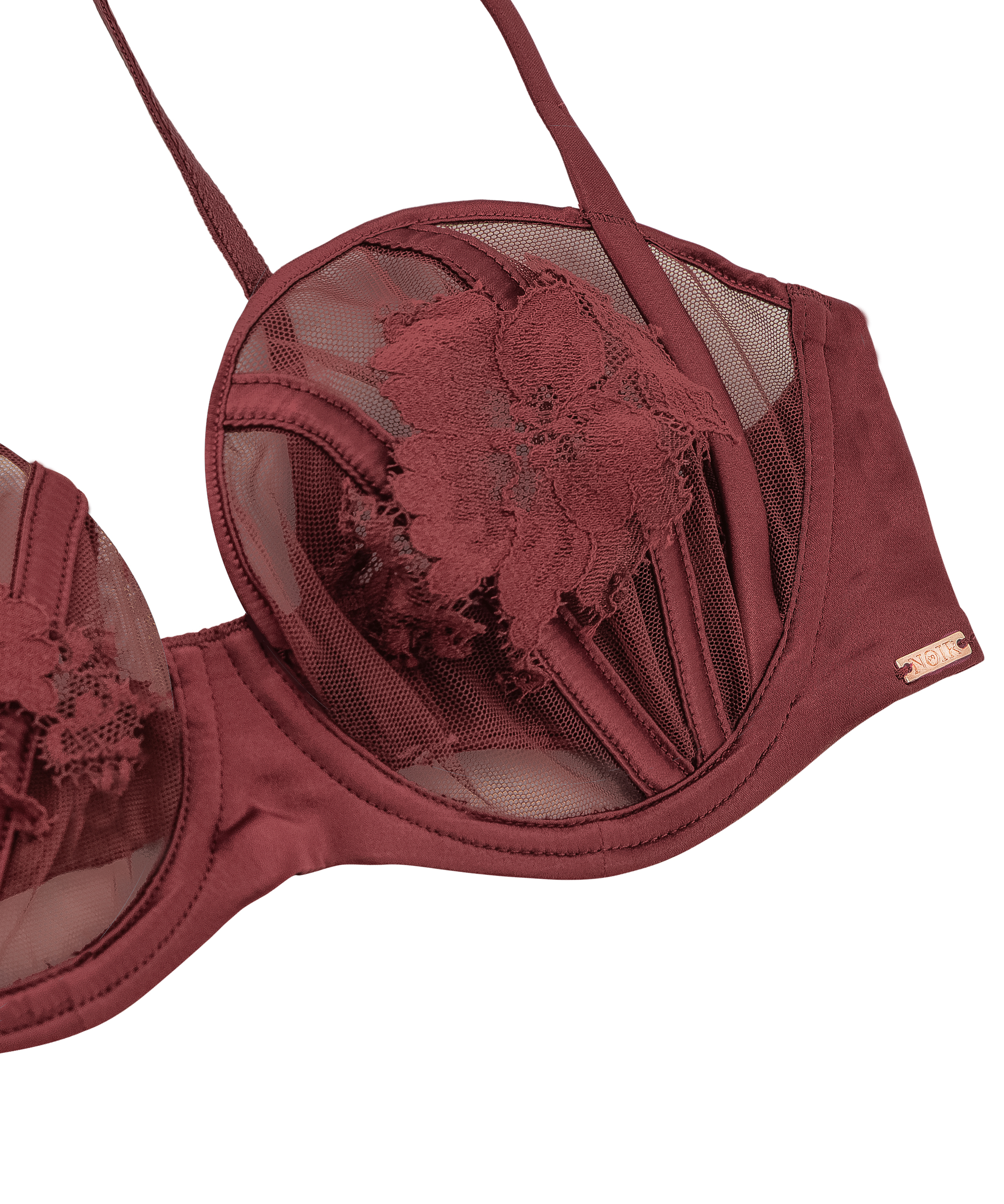 Soutien-gorge à armatures non-préformé Ember, Rouge, main