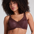 Soutien-gorge &agrave; armatures non-pr&eacute;form&eacute; minimiseur Nina, Marron
