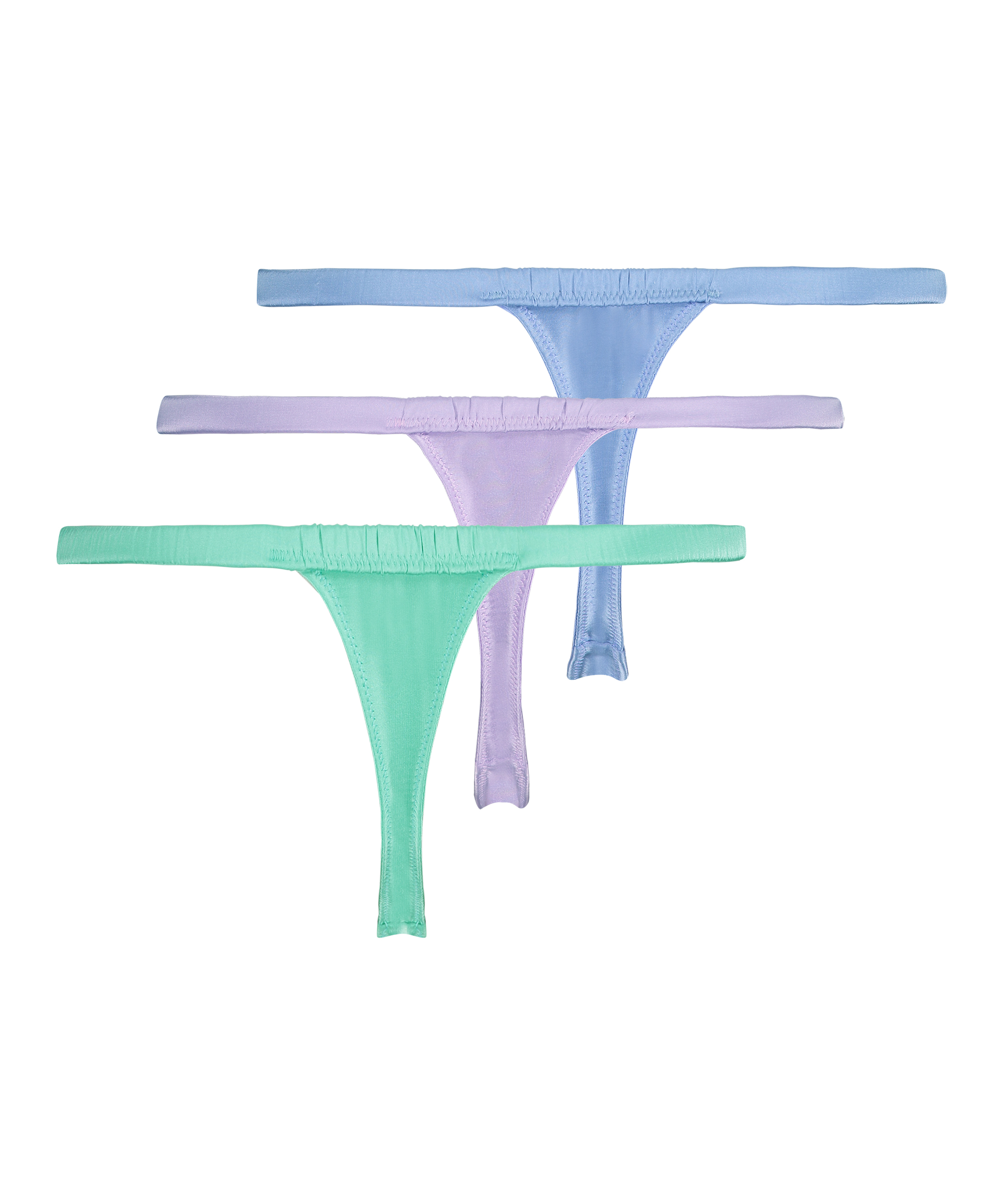 Lot de 3 strings Pride, Violet, main