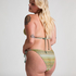 Bas de bikini à jambe haute Cali, Vert