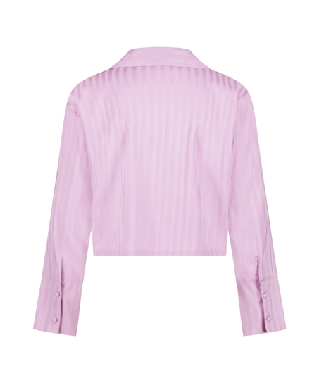 Langarmjacke Satin, Lila