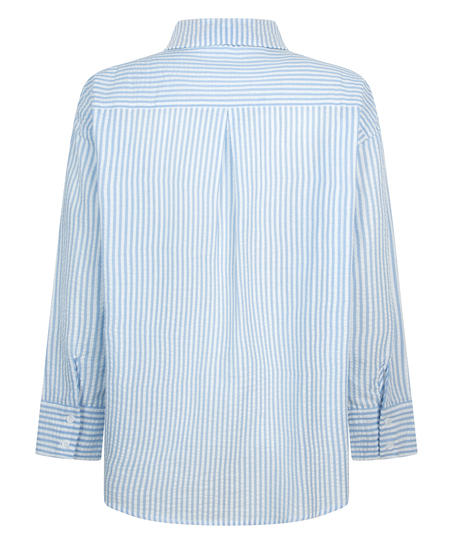 Haut de pyjama en Coton, Bleu