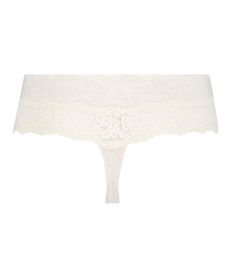 Boxerstring Baumwolle, Beige