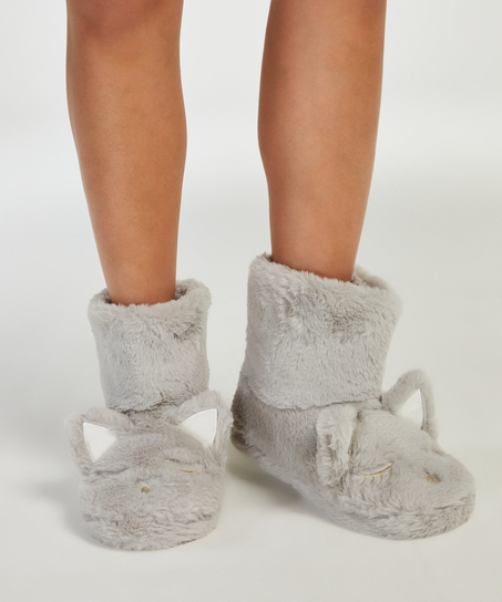 Hausschuhe Kat, Grau