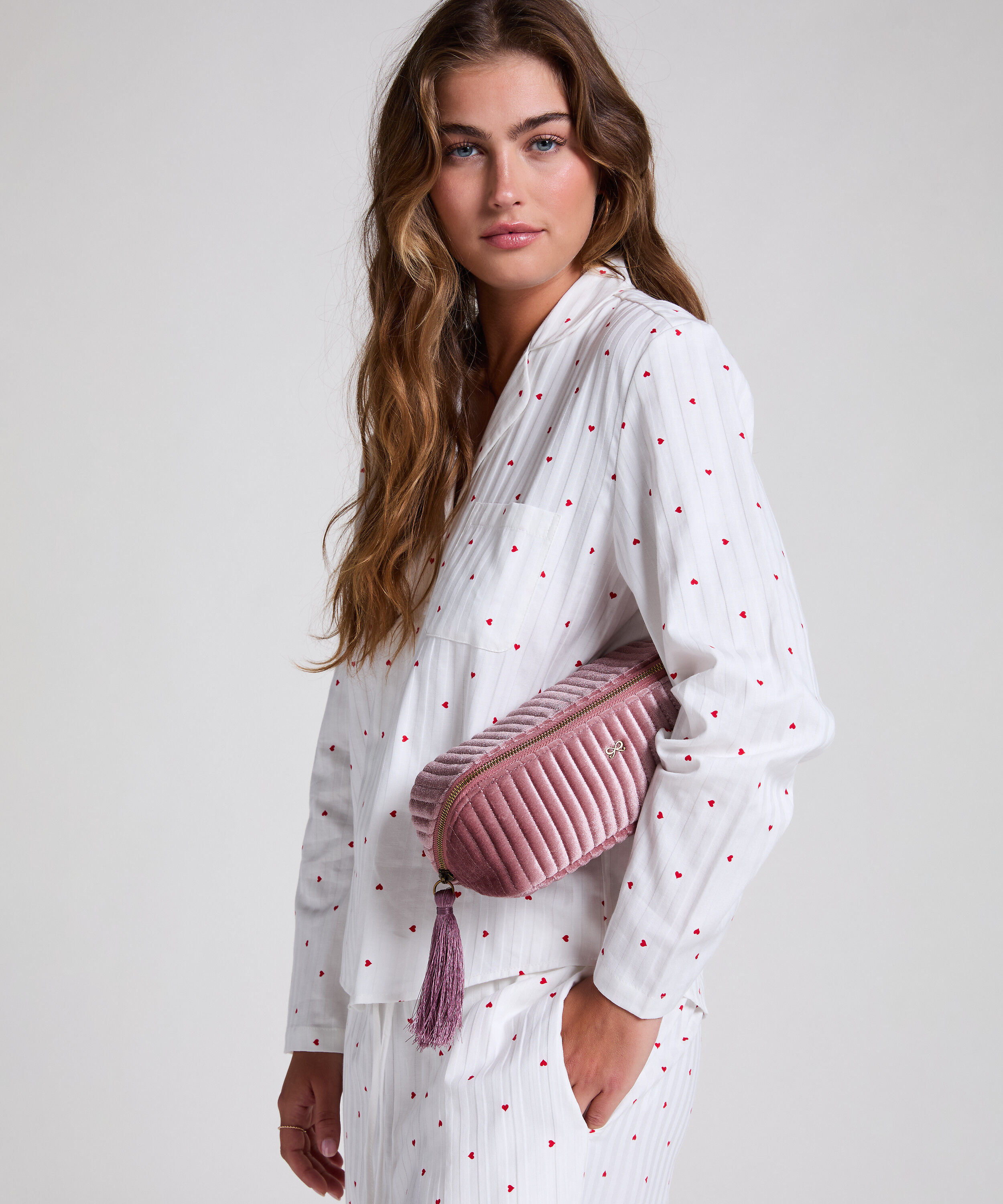 Kosmetiktaschen Velours, Rose