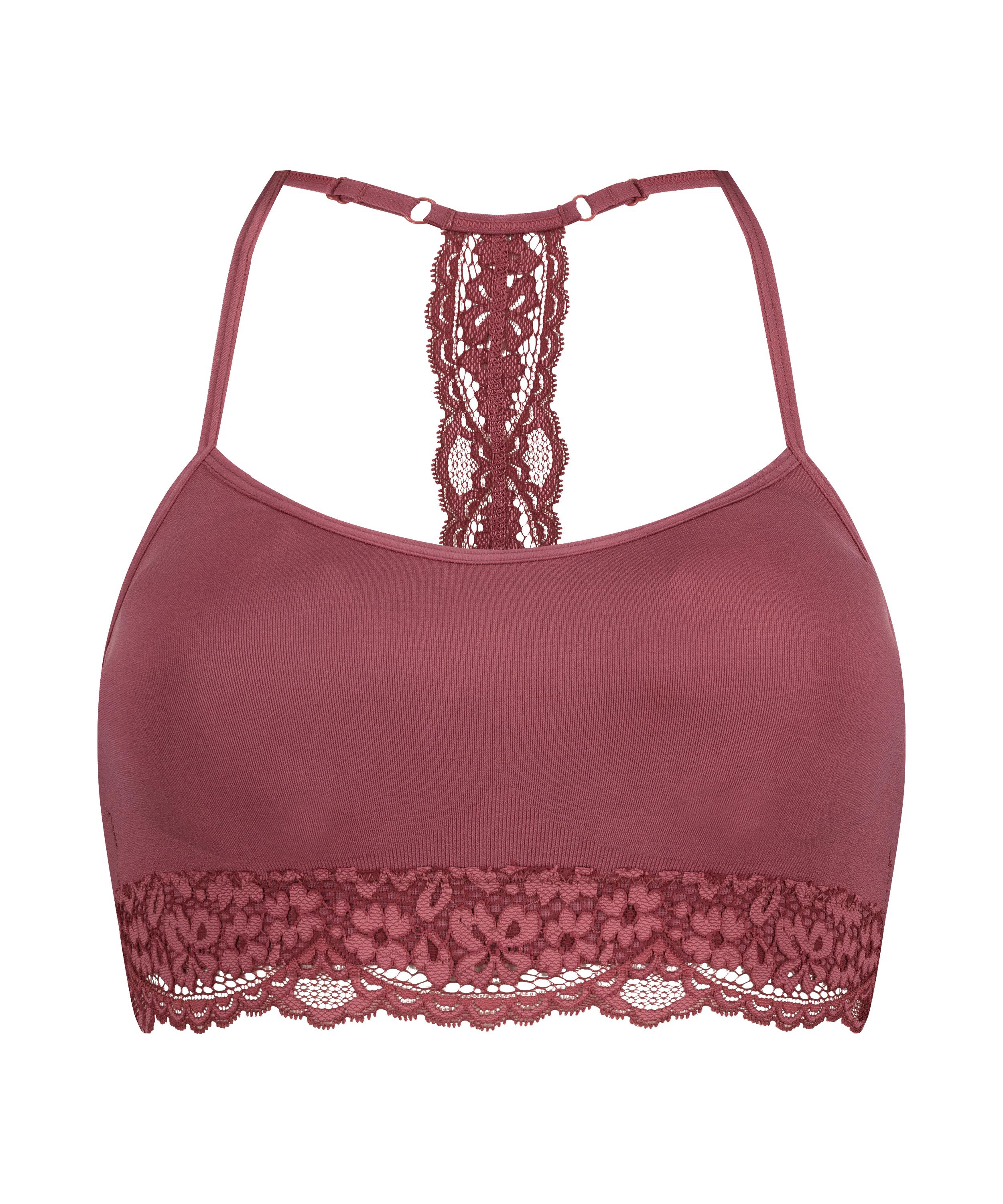 Nahtloser Bralette Marine, Rot, main