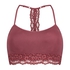 Nahtloser Bralette Marine, Rot
