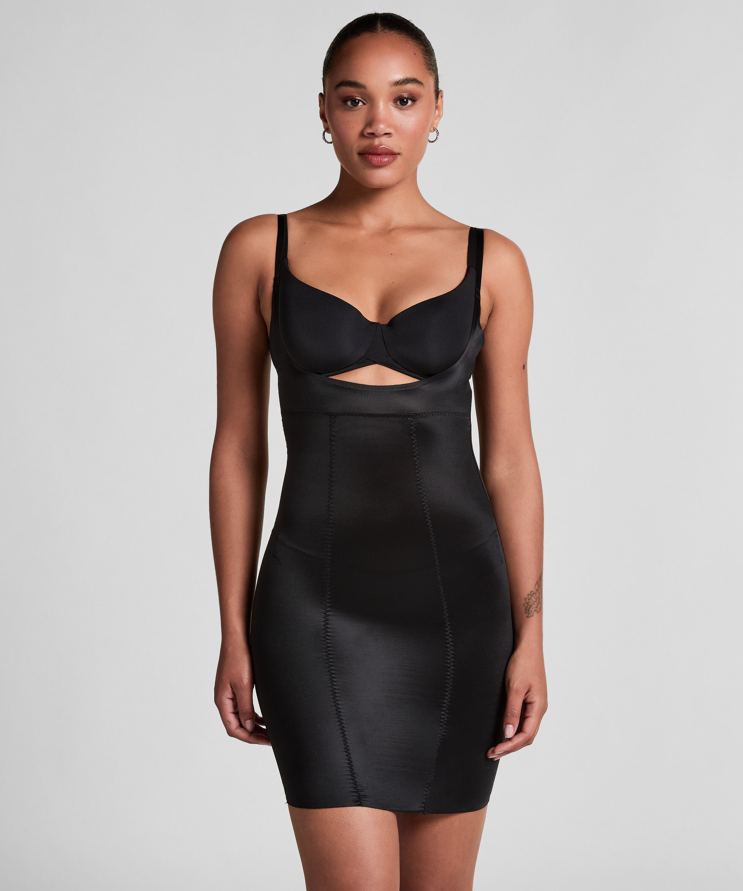 Formendes Scuba Kleid, Schwarz Formendes Scuba Kleid, Schwarz