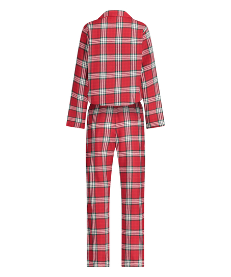 Pyjama Check Twill, Rouge