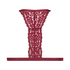 Vorgeformter Triangel-Bralette Rose, Rot