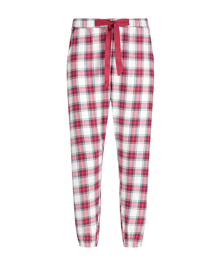 Petite Pyjamahose Twill Check, Rot