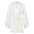 Kimono Lace Satin, Blanc