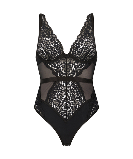 Body &agrave; armature rose, Noir