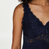 Slipdress Modal Lace mit Spitze, Blau