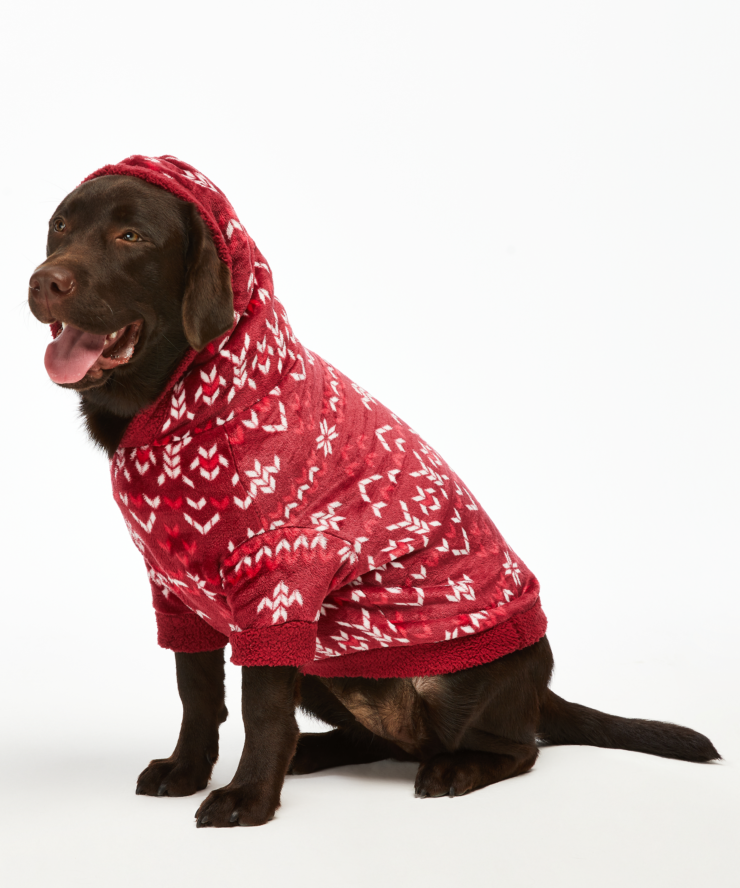 Fleece Hunde-Onesie, Rot, main