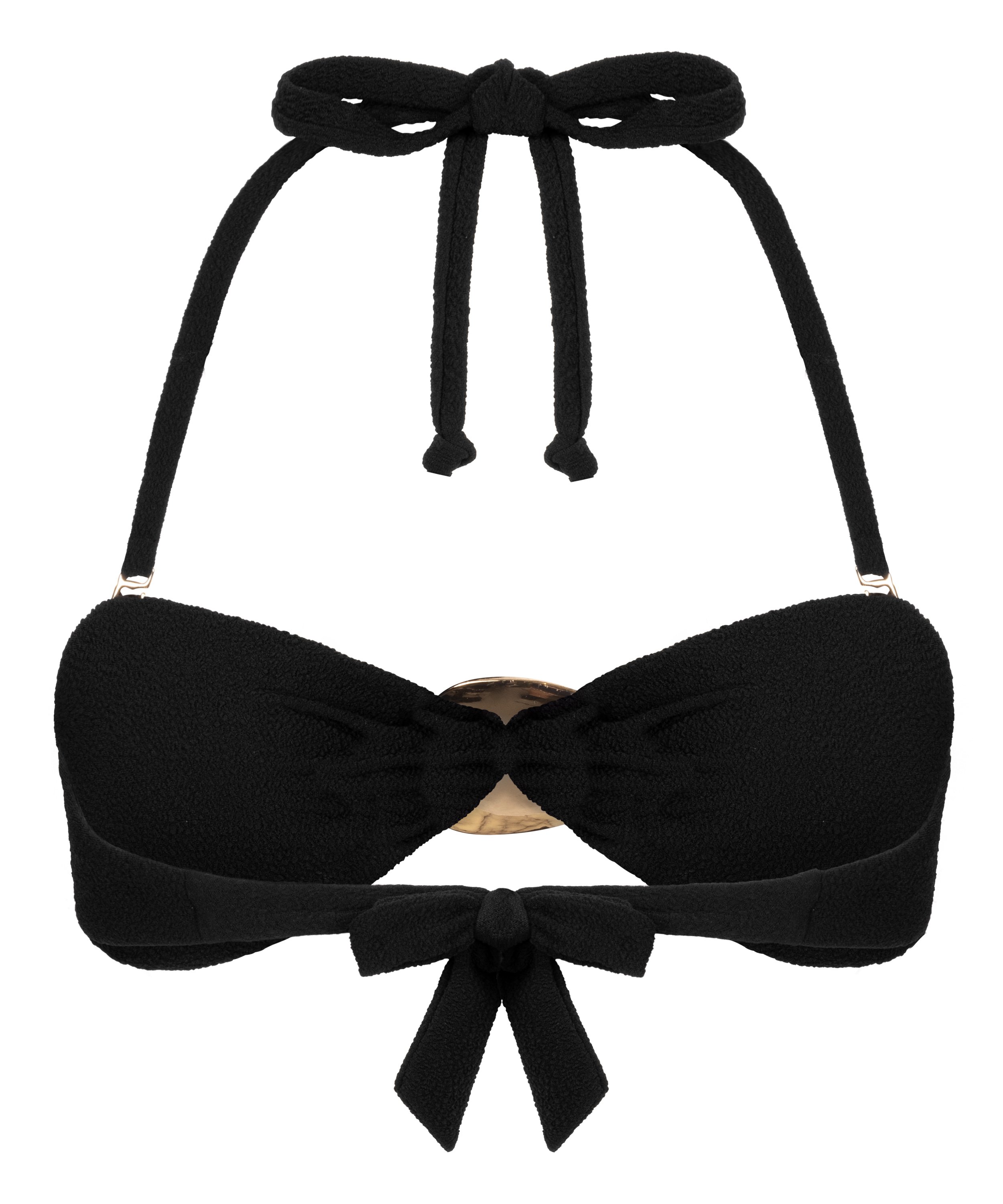 Haut de bikini bandeau Cabo, Noir, main