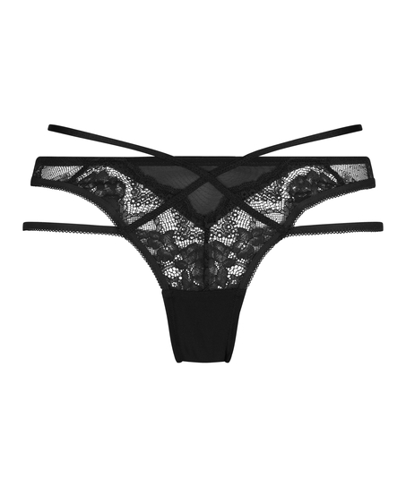 Slip brésilien Amala, Noir