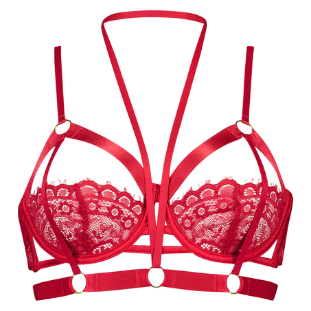 Soutien-gorge &agrave; armatures non-pr&eacute;form&eacute; Jacky, Rouge