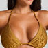 Triangel-Bikinioberteil Boho, Gelb