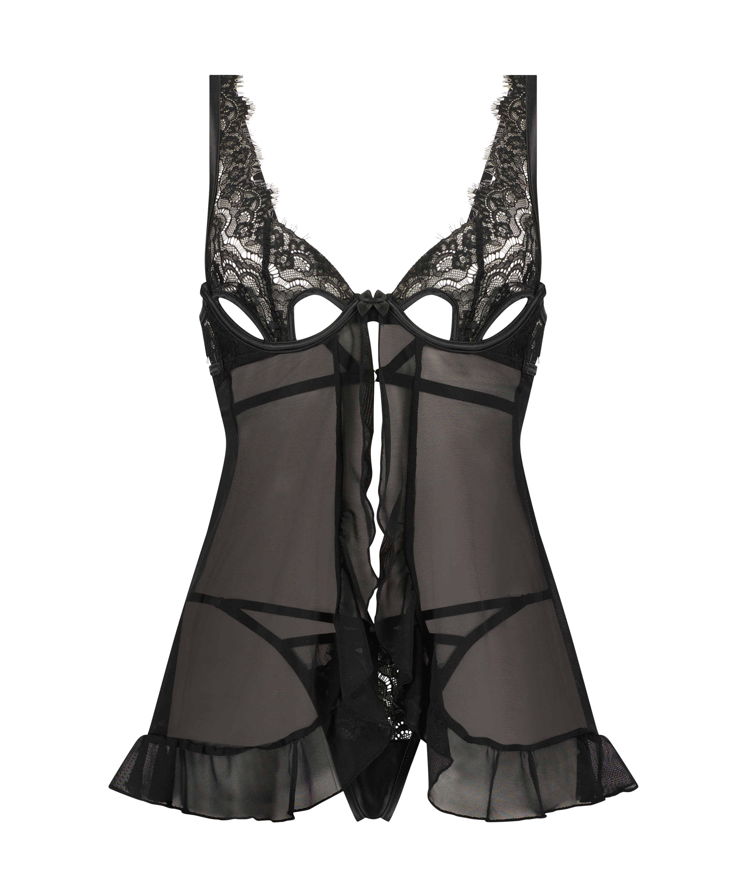 Babydoll Seraphina, Noir, main