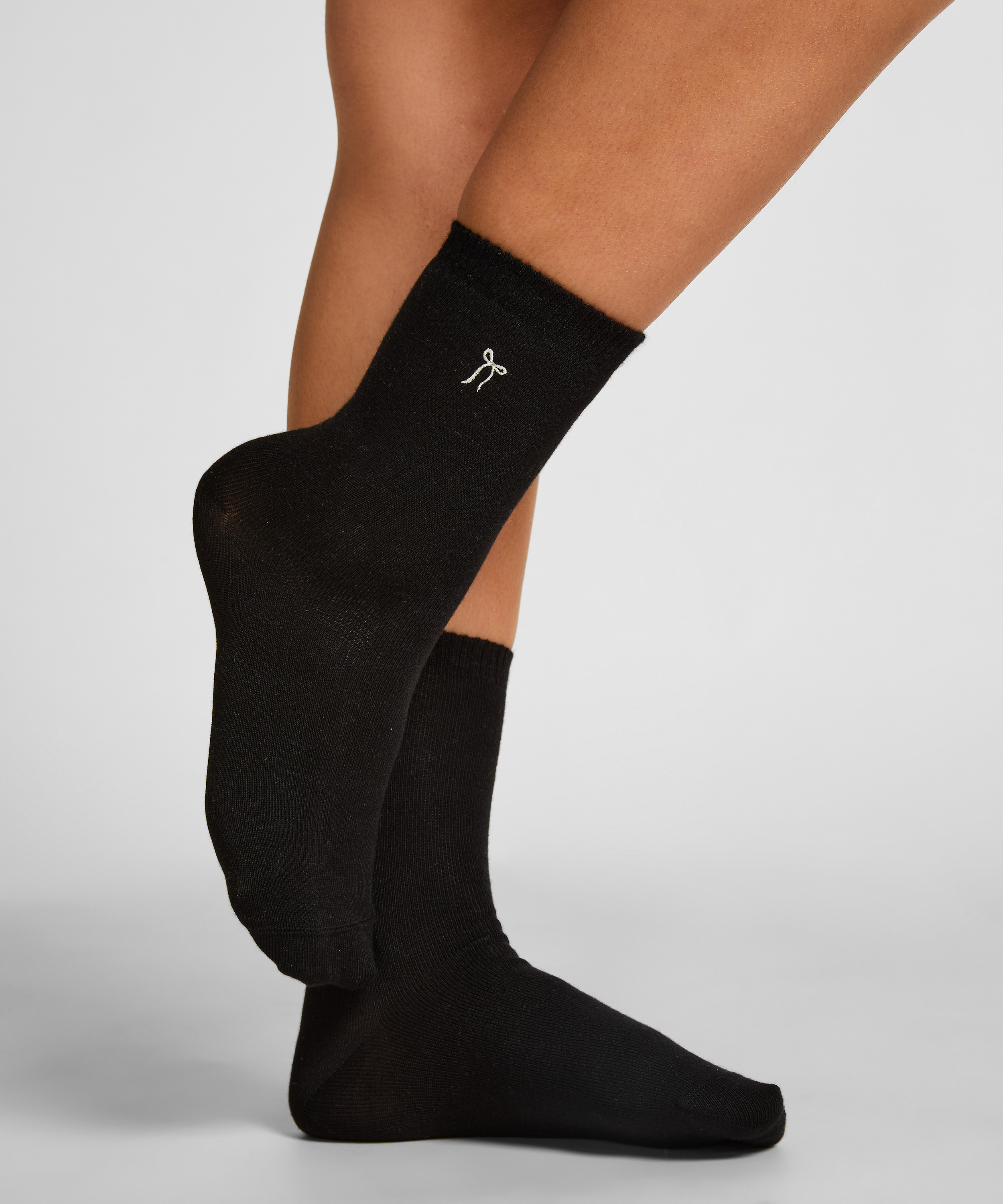Crew-Socken aus Modal, Schwarz, main